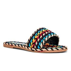 NWT Steve Madden Roper Sandal Slides Bright Multi